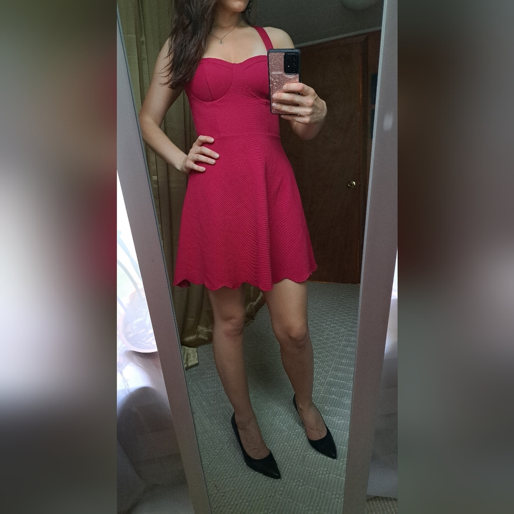 Material Girl Fuschia Sweetheart Cocktail Dress. New without tags!